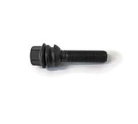 H&R Tornillo de Rueda Esférico con asiento móvil R14 M14x1.50 - Longitud 51mm - Negro