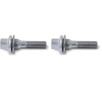 H&R Tornillo de Rueda Plano con arandelas M12x1.25 - Longitud 54mm (pe. compatible con Citroën, Peugeot) (Paquete de 2)