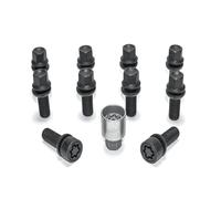 H&R Tuercas De Rueda + Cerradura 1SET Negro M14x1,5x39 Bola R13 B1453903SET|1