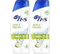 H&S Apple Fresh Champú Anticaspa 300ml, Combate Caspa, Grasa, Picor desde Primer Lavado, 100% Protección Anticaspa, Limpieza Fresca, Aroma Manzana (Paquete de 2)