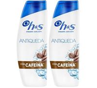 H&S Champú Anticaspa Anticaída para Hombre 330ml con Cafeína. Para Uso Diario. Hasta 100% de Protección Anticaspa. Clínicamente Probado (Paquete de 2)