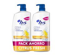 H&S Champú Anticaspa Citrus - Champú Pelo Graso - 2x1000 ml, Old Version