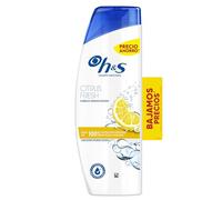 H&S Citrus Fresh Champú Anticaspa 330ml. Actúa Contra La Caspa, El Aceite Y El Picor Desde El Primer Lavado Con Hasta 100% Protección Contra La Caspa, Clínicamente Probado. Limpia El Cuero Cabelludo