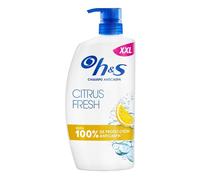 H&S Citrus Fresh Champú Anticaspa para Pelo Graso 1000ml, con Dispensador. Hasta 100% de Protección Anticaspa, Clínicamente Probado. Para Uso Diario. Frescor y Limpieza con Aroma a Cítricos