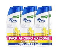 H&S Citrus Fresh Champú Anticaspa para Pelo Graso 250ml, para Uso Diario. Hasta 100% de Protección Anticaspa, Clínicamente Probado. Frescor y Limpieza con Aroma a Cítricos, New Version