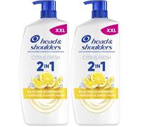 H&S Citrus Fresh Champú y Acondicionador Anticaspa Todo en Uno 800ml para Pelo Graso, Hasta 100% de Protección Anticaspa + Pelo Hidratado, Clínicamente Probado, Para Uso Diario, Aroma a Cítricos