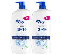 H&S Classic 2en1 Champú Anticaspa +Acondicionador Limpieza Profunda 2x800ml