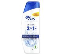 H&S Classic 2en1 Champú Anticaspa y Acondicionador Limpieza Profunda, 330ml