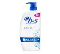 H&S Classic Champú Anticaspa 1000ml con Dispensador, para Uso Diario Hasta 100% de Protección Anticaspa, Clínicamente Probado Para Todo Tipo de Pelo y Cuero Cabelludo. Sensación de Frescor New Version
