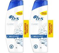 H&S Classic Champú Anticaspa 330ml. Actúa contra la caspa, el aceite y el picor desde el primer lavado con hasta un 100% de protección contra la caspa, clínicamente probado (Paquete de 2)