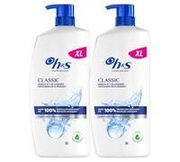 H&S Classic Champú Anticaspa, Todo Tipo de Pelo y Cuero Cabelludo, 2x800ml