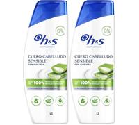 H&S Cuero Cabelludo Sensible Champú Anticaspa Con Aloe Vera 300ml. Actúa contra la caspa, el aceite y el picor desde el primer lavado, hasta un 100% de protección contra la caspa, clínicamente probado