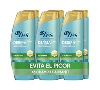 h&s DERMAXPRO Champú Anticaspa Calmante Para Cuero Cabelludo Seco Y Con Picor - Clínicamente Probado Y Dermatológicamente Testado, 300ml x6