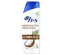 H&S Hidratación Profunda Champú Anticaspa 300ml, Contra Caspa, Aceite, Picor desde Primer Lavado, 100% Protección Anticaspa, Cuero Cabelludo Pelo Seco