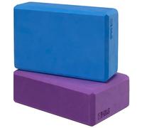 H&S Kit Bloque Yoga Espuma de Alta Densidad - Bloque Yoga 2 Unidades - Ladrillo Yoga de Espuma EVA Firme - Bloques de Yoga para Dolor Muscular y Estrés - Bloques Yoga 2 Unidades