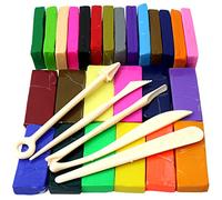 H&S Kit de Pasta para Modelar de Arcilla Polimerica - 26 Colores con 5 Herramientas para Esculpir - Arcilla para Moldear y Hornear para Niños y Adultos