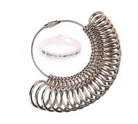 H&S Kit Medidor de Anillos - Herramienta de Aluminio para Medir los Dedos en Talla del Reino Unido (A-Z) - con Cinturón Medidor de Anillo de Plástico - Como Medir un Anillo