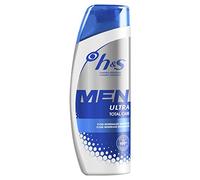 H&S Men Ultra Total Care Champú Anticaspa 225 ml, Para Un Cuero Cabelludo Ultralimpio, Con Minerales Marinos