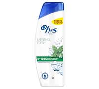 H&S Menthol Fresh Champú y Acondicionador Anticaspa Todo en Uno 300 +30ml, Hasta 100% de Protección Anticaspa + Pelo Hidratado, Clínicamente Probado, Para Uso Diario, Frescura con Aroma a Mentol