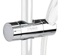 H&S Soporte Alcachofa Ducha Regulable - Soporte para Ducha de Baño con Diametro 18-19-20-21-22-23-24-25 mm - Sujeta Alcachofa Cromado y Ajustable