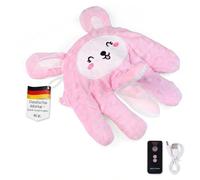H.V. Conejo rosa 3 en 1 | Producto agradable con suave movimiento de palmaditas | Mando a distancia y funda extraíble | Transpirable y suave