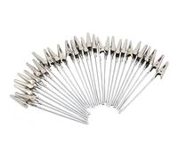 H & W 50 Pack alambre metálico Alligator Clamp, Long-tailed Alligator Clip de hierro, soporte foto soporte Memo Clip (we1-d1)