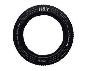 H&Y Adaptador de filtro REVORING 46-62 mm para filtros de 67 mm