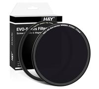 H&Y Filtro IRND64 ND de 77 mm, filtro de lente de cámara de densidad neutra de 6 paradas, atornillado y magnético 2 en 1 con anillo adaptador magnético, serie EVO