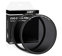 H&Y Filtro ND EVO IRND8 de 3 paradas de 77 mm, tornillo 2 en 1 y anillo adaptador magnético