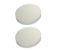 H ycomb - Placas quemadoras para calentador de patio, compatibles con modelos de pirámide Hiland Flame Fire Sense, piezas de repuesto cuadradas de 3 agujeros, hojas de cerámica de bajo consumo (2