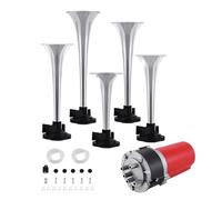 H-YEEU 12 V 125 dB 5 sonidos fanfarria La Cucaracha bocina de aire claxon sirena compresor bocina coche