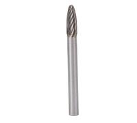 H0618M06 - Lima giratoria de carburo de tungsteno de 6 mm, vástago de un solo corte, broca giratoria para herramientas neumáticas eléctricas
