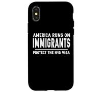 H1-B Skilled Worker H1B Visa Pro Immigrant Rights Carcasa para iPhone X/XS