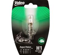 H1 Lámpara De Auto 12V 55W Aqua Vision Conector P14,5s VALEO