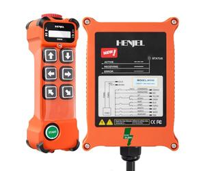 H106 110-460V Mando a Distancia Inalámbrico para Polipasto Puente Grua | 6 Canales Control Remoto Industrial para Polipasto Puente Grua 220V 380V Ergonómico