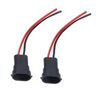 H11 H8 880 890 Bulb Socket Wires | 12V Copper Wiring Harness Male Adapter | Headlight Connector Replacement for Car/Truck/Motorcycle | 2Pcs Set with Easy DIY Installation