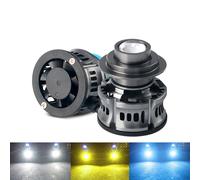 H11 lente láser luz antiniebla bombillas de foco H8 H9 H7 9005 9006 Hb4 alta potencia 25W accesorios de coche faro LED 12V blanco amarillo