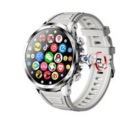 H19 4G Full Netcom Smartwatch Android 9.0 con pantalla amoled de 1.97 pulgadas, cámara giratoria de 900 W, GPS WIFI, reloj inteligente para hombre (plata, 4 GB 128 GB)