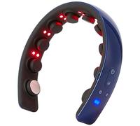H2 Masajeador de cuero cabelludo con terapia láser de vibración, ultraligero y portátil, alivia los dolores de cabeza, mejora el crecimiento del cabello, azul