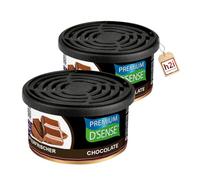 h2i Ambientador premium ambientador - Auto Camping Bote Oficina Baño & en casa - 60 días de aroma fresco - Regulación de cantidad - Cabe en soporte para bebidas + adhesivo h2i