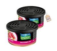 h2i Fragancia premium | sandía | 2 unidades | ambientador para coche y difusor de aroma para camping, oficina y hogar | 60 días de aroma fresco con regulación de cantidad | cabe en soporte para