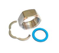 H2O-Flex® Juego de conexión de tubo ondulado de acero inoxidable de 1", latón niquelado