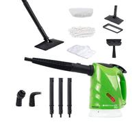 H2O SteamFX® Limpiador de vapor de mano multiusos profesional, para tapicería y limpieza de suelos, viene con 12 herramientas de limpieza de accesorios para limpiar alfombras, sofás y más uso