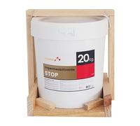 h2oplus · Pintura Plástica Impermeabilizante STOP · Pintura Impermeabilizante Terrazas y Azoteas · Producto NATURAL en base Agua · Bloque todo tipo de Filtraciones · 20 Kg ROJO TEJA