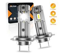 (H3)MZGN 2 bombillas LED para faros delanteros de coche, H1, H3, H7, 12 V, 50 W, 12 000 lm, 300 % más