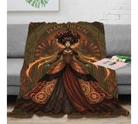H3B8U2Y5 Bruja modernista Manta Sofa, Franela, TV, Arte al óleo Texturizado