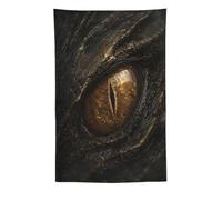 H3B8U2Y5 Dorado Dragon Ojo Tapiz de Pared, Estilo Surrealista, Dormitorio