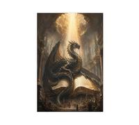 H3B8U2Y5 Dragon saliendo del libro abierto Arte de Pared en Lienzo, Estudio