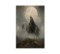 H3B8U2Y5 Jinete sin cabeza Cuadro en Lienzo, Caballo pálido Fantasia Oscura