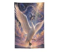 H3B8U2Y5 Luz del cisne mago Tapiz de Pared, Magos animales Dormitorio